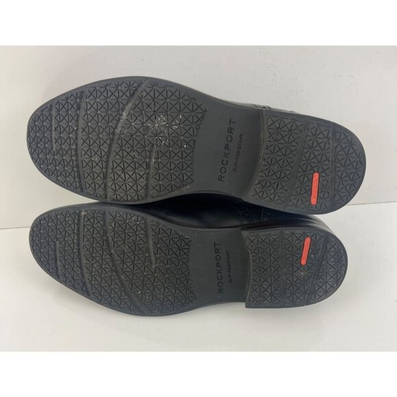 Rockport Men's Dustyn Wingtip Oxford Shoes 10.5  W Black Waterproof - Picture 8 of 9